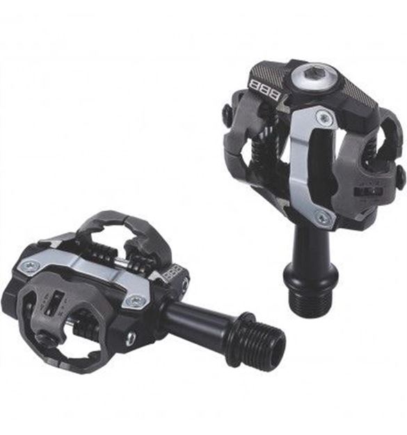 Picture of BBB MTB PEDALS BPD-14 FORCEMOUNT BLACK WITH CLEATS